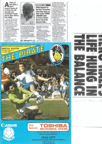 Bristol rovers hull city - rovers, v