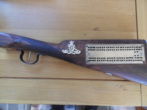 Brass cribbage board - brass,
