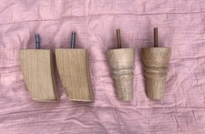 Loaf Solid Oak 10cm Sofa or Armchair Legs Feet - 2 Sets Available