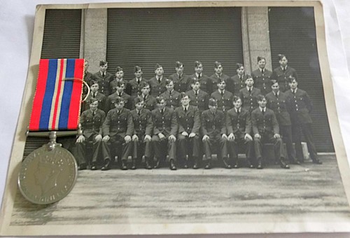 Ww2 raf war medal - medal, leading