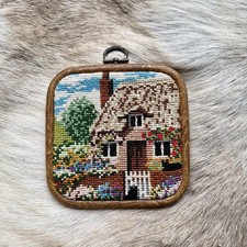 Vintage Framed Needlepoint