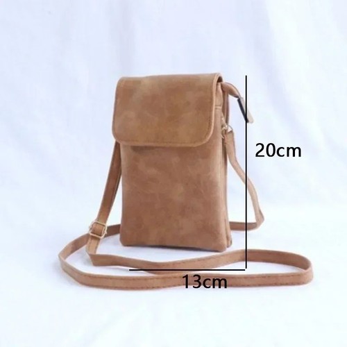 Leather crossbody phone bag - leather,