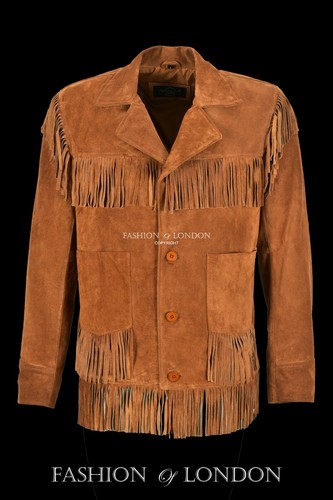 Mens fringes leather jacket - mens,