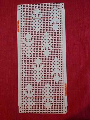Punchcard from the toyota - punchcard,