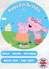 Peppa Pig Personalised Edible