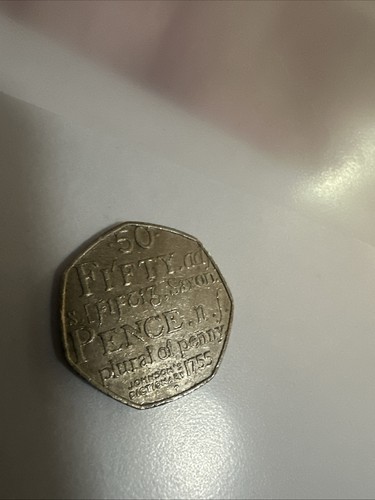 50p fifty pence - fifty, coin