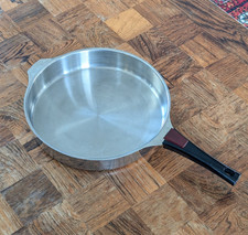 Vintage French TRIPLINOX Frying Pan | 18/10 Stainless Steel | Detachable Handle