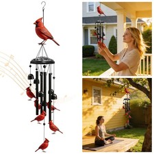 33" Cardinal Wind Chimes