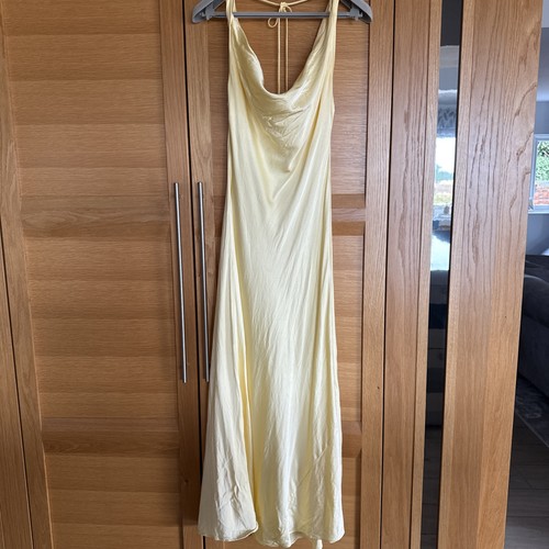 Zara satin dress yellow - satin,