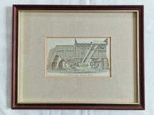 Framed engraving of "Finishing