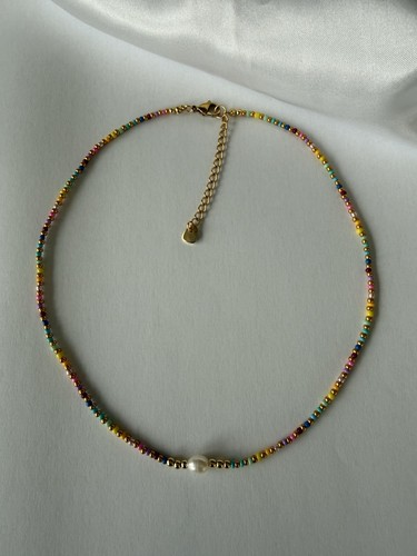 Women beaded necklace - women's,