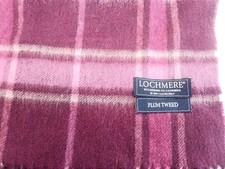 Lochmere Plum Tweed Scarf 95%