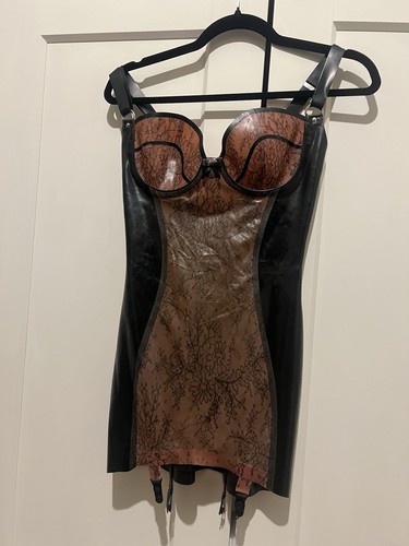 Atsuko kudo latex girdle mini - atsuko,
