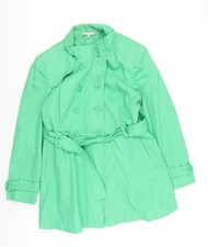 Red Herring Women's Green Trench Coat Size 18