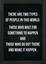 Two Types Of People Framed