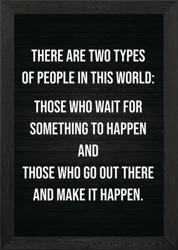 Two types people framed - types,
