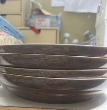 4 Denby Everyday 22cm Bowls Cinnamon Used