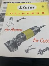 Lister of Dursley Horse & Cattle Clippers 4 Page  Brochure 1968