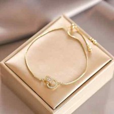 Trendy Circle Interlocked 14k
