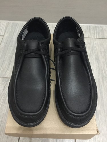New black leather clarks - leather,