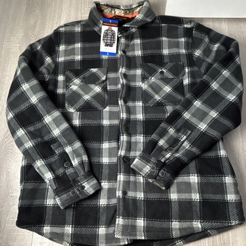 Realtree mens black grey plaid - realtree,