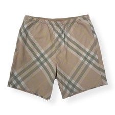 BURBERRY CHECK SWIM SHORTS SAND S RRP£450