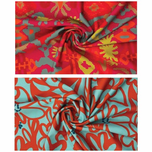 Swim print lycra stretch - print,