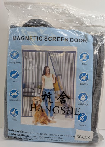 Magnetic screen door - screen,