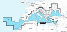 Navionics + Mediterranean and Black Sea NAEU643L ( Large Version)