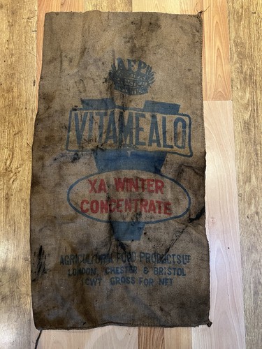 Vintage hessian sack vitamealo - vintage,