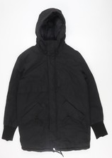 Pull & Bear Men's Black Anorak