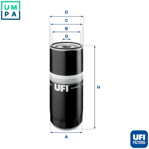 Oil filter 144 - oil, 23.144.00