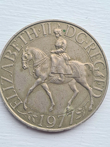 1977 great britain crown - britain, coin