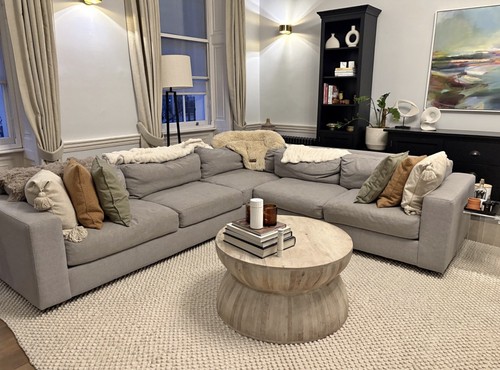 Large west elm corner sofa - elm,
