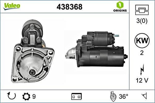 Valeo starter for fiat - valeo,