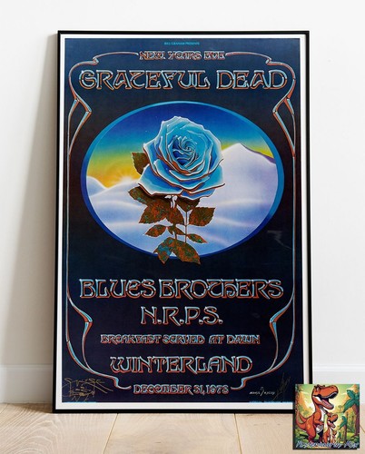 Grateful dead 1978 blue - grateful, rose