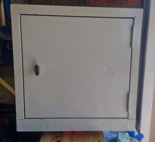 Used metal storage cupboard - storage,