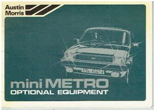 AUSTIN METRO 1.0 & 1.3 