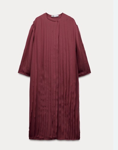 Zara burgundy cardigan kimono - zara,