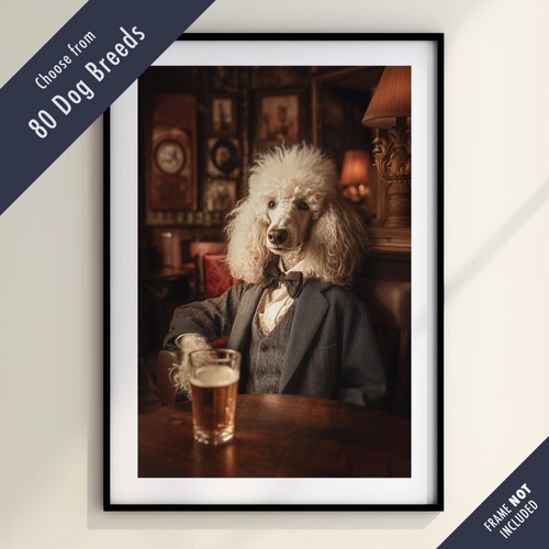 Funny dog drinking beer the - drinking,