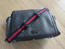Gucci leather trimmed - gucci, gg