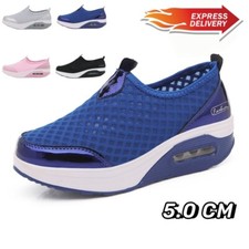 Mesh Women Air Walking Shoes Orthopedic Sneakers Platform Toning Rocker Shoes