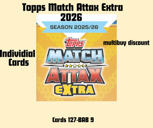 Match attax extra 2026 topps - extra,