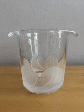 J G DURAND FLORENCE SATINE GLASS ICE BUCKET SEAU A GLACE