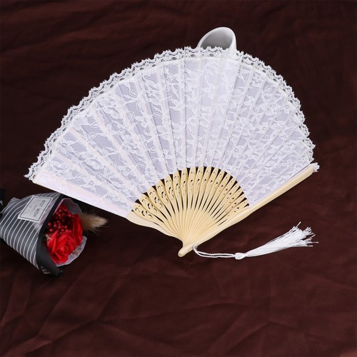 Vintage white lace folding - vintage,