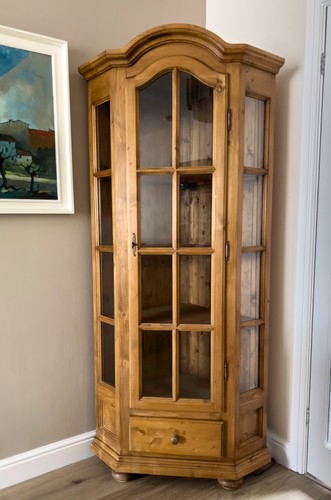 Pine corner display - pine, cabinet