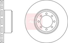 APEC DSK2535 Brake Disc Rear