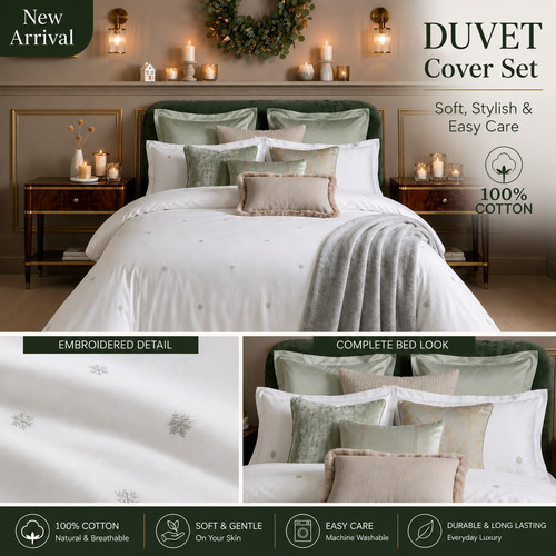 100 cotton luxury duvet cover - cotton,