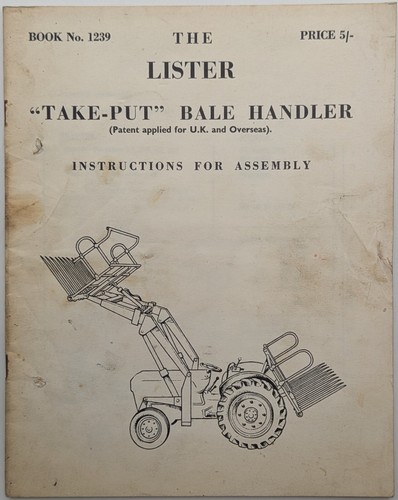 Original lister take - lister, bale