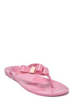 TED BAKER LONDON SUSZIE BOW DETAIL JELLY FLIPFLOP PINK SIZE 36